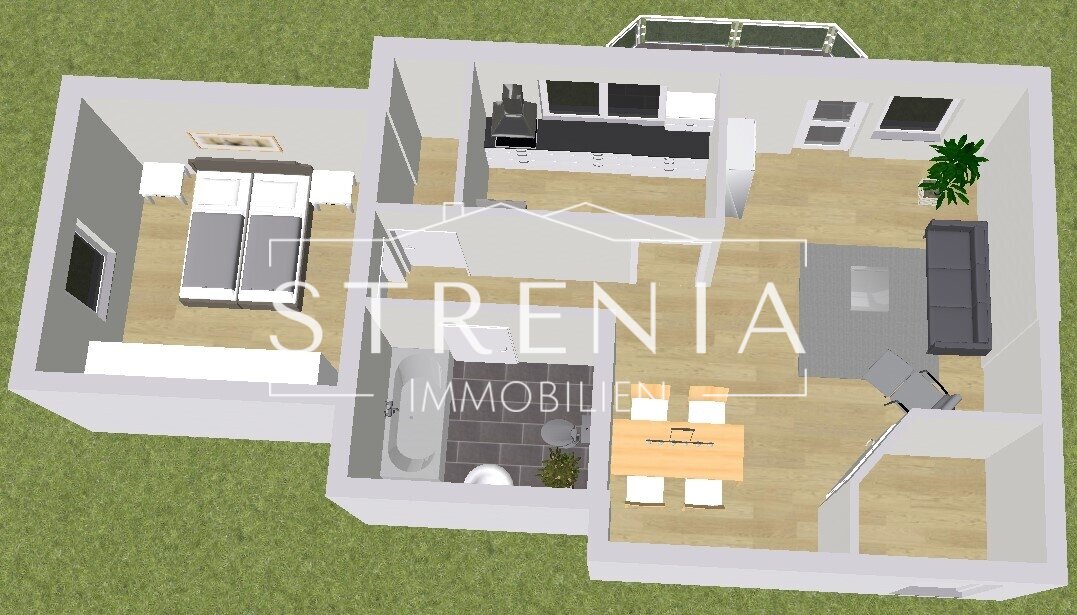 VERKAUFT! Helle 2-Zimmer-Wohnung mit Balkon und Stellplatz auf dem Kupferberg