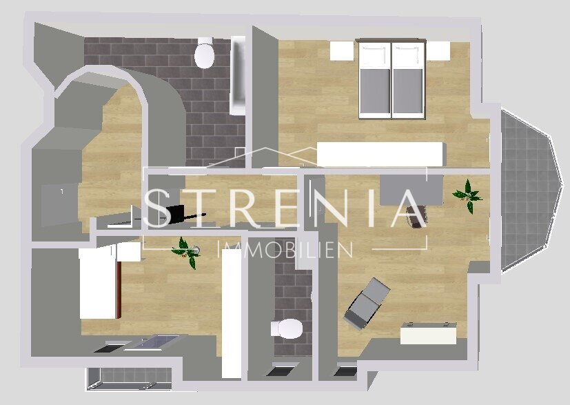 Großzügige 4-Zimmer-Wohnung mit 4 Balkonen und Carport-Stellplatz
