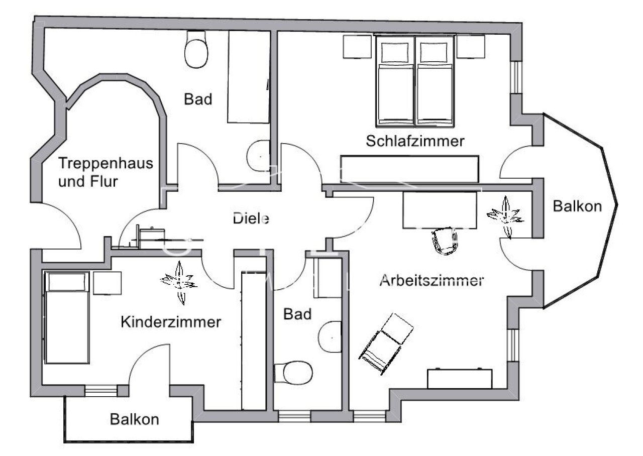 Grundriss 2D unten Grundriss 2D unten