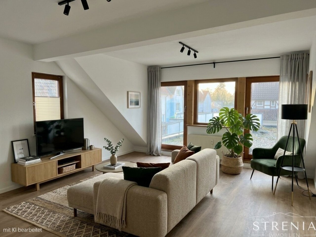 Wohnzimmer möbliert